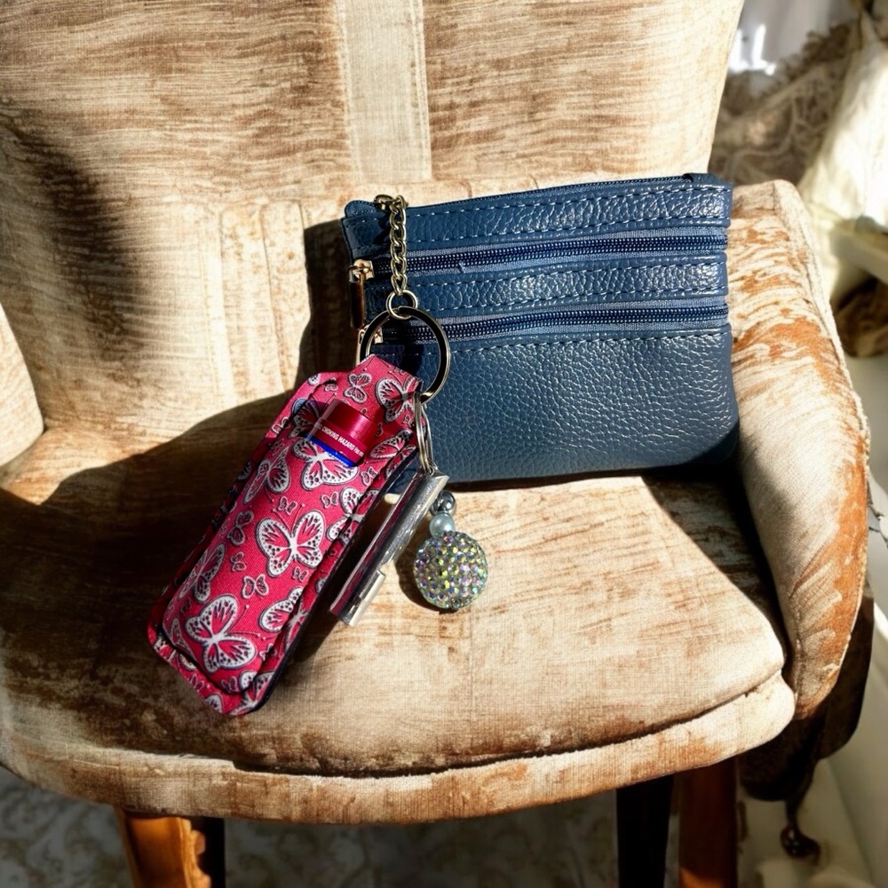 Blue and Pink Women's Accessory Set